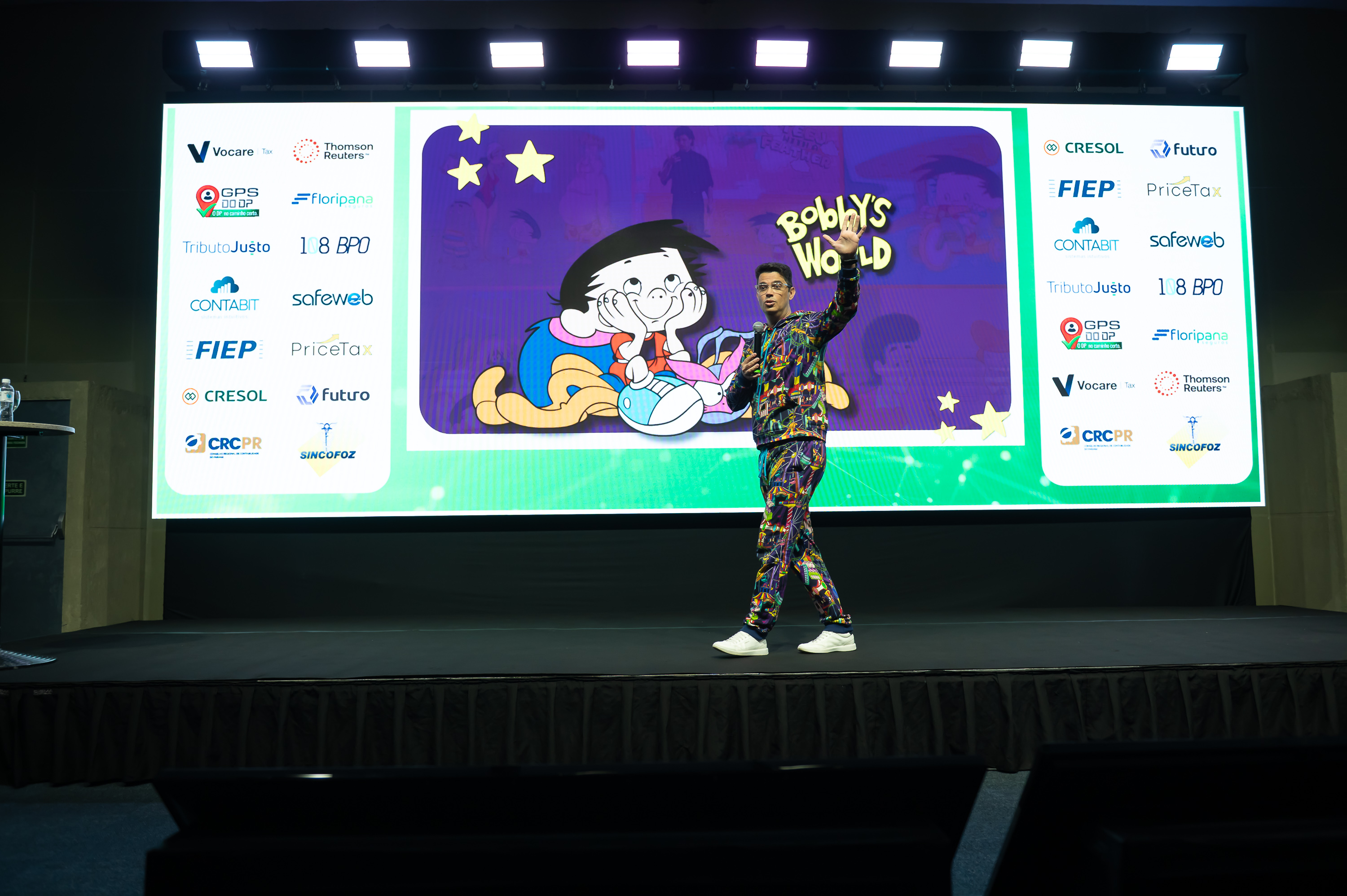Rodrigo Lisboa no palco